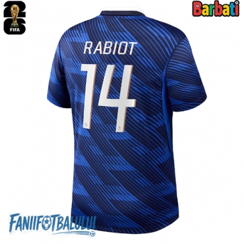 Franța Adrien Rabiot #14 Tricou Fotbal Replică Mondial 2026 Barbati Acasa